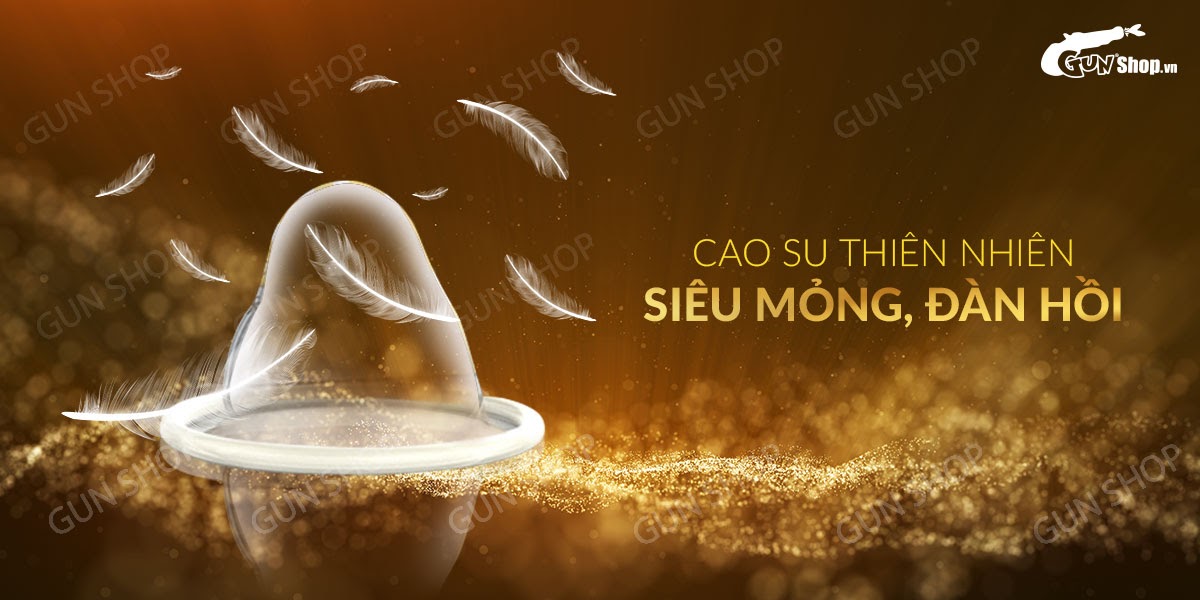 Bao cao su OLO 0.01 Vàng Siêu Mỏng Gân Hạt Kích Thích - Hộp 10 Bao cao su OLO 0.01 Vàng Siêu Mỏng Gân Hạt Kích Thích - Hộp 10