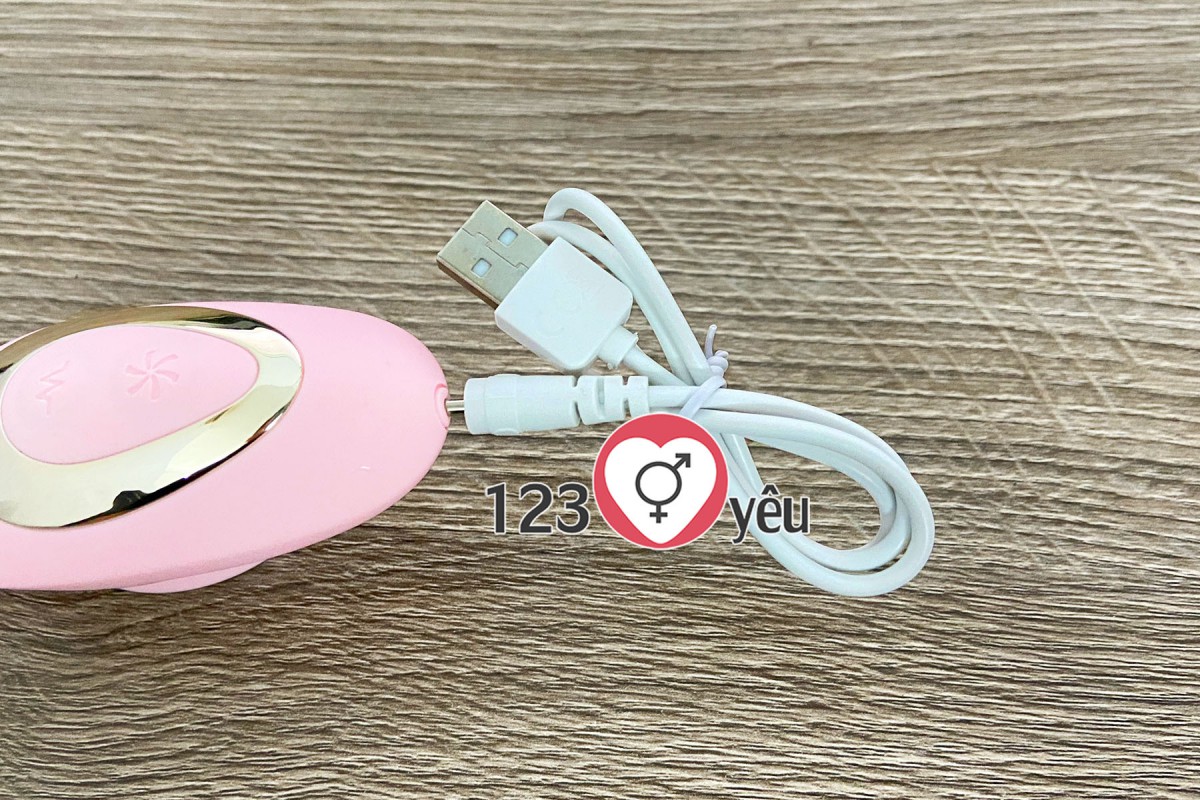 Lưỡi liếm rung 2 đầu sạc USB cao cấp 5 chế độ kích thích